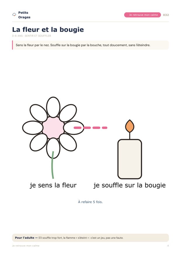 Activité La fleur et la bougie